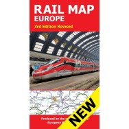 Järnvägskarta Europa European Rail 3rd edition